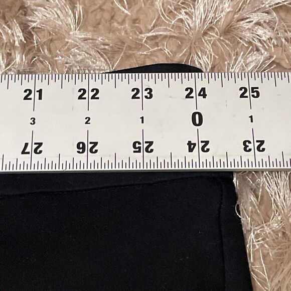 Loft Plus Pants Womens 24 Black Skinny Leg Marissa Buttons Stretch Ankle Career - Picture 5 of 10